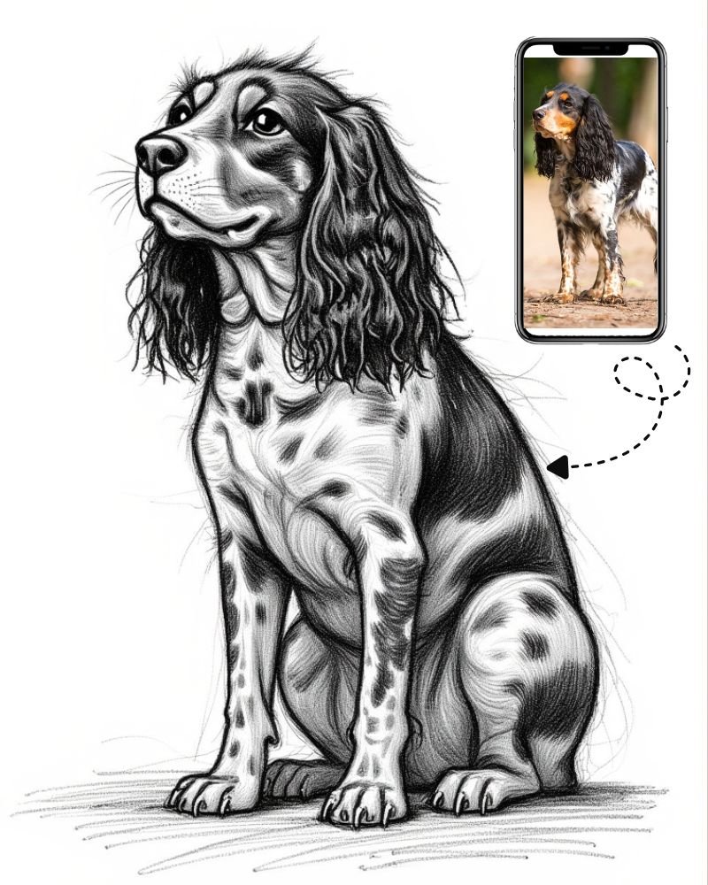 Charcoal pet sketch Digital charcoal pet sketch from photo, printable realistic black and white animal art, Dog Mom Gift