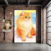 Custom Child Drawing Style Cat Portrait Custom Child Drawing Style Cat Portrait, Cat Mom Gift
