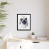 Minimalist B&W Cat Memorial Portrait Minimalist B&W Cat Memorial Portrait, Minimalist Pet Memorial