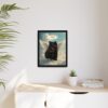 Memorial Angel Wing Tribute Cat Portrait, Pet Loss Gift
