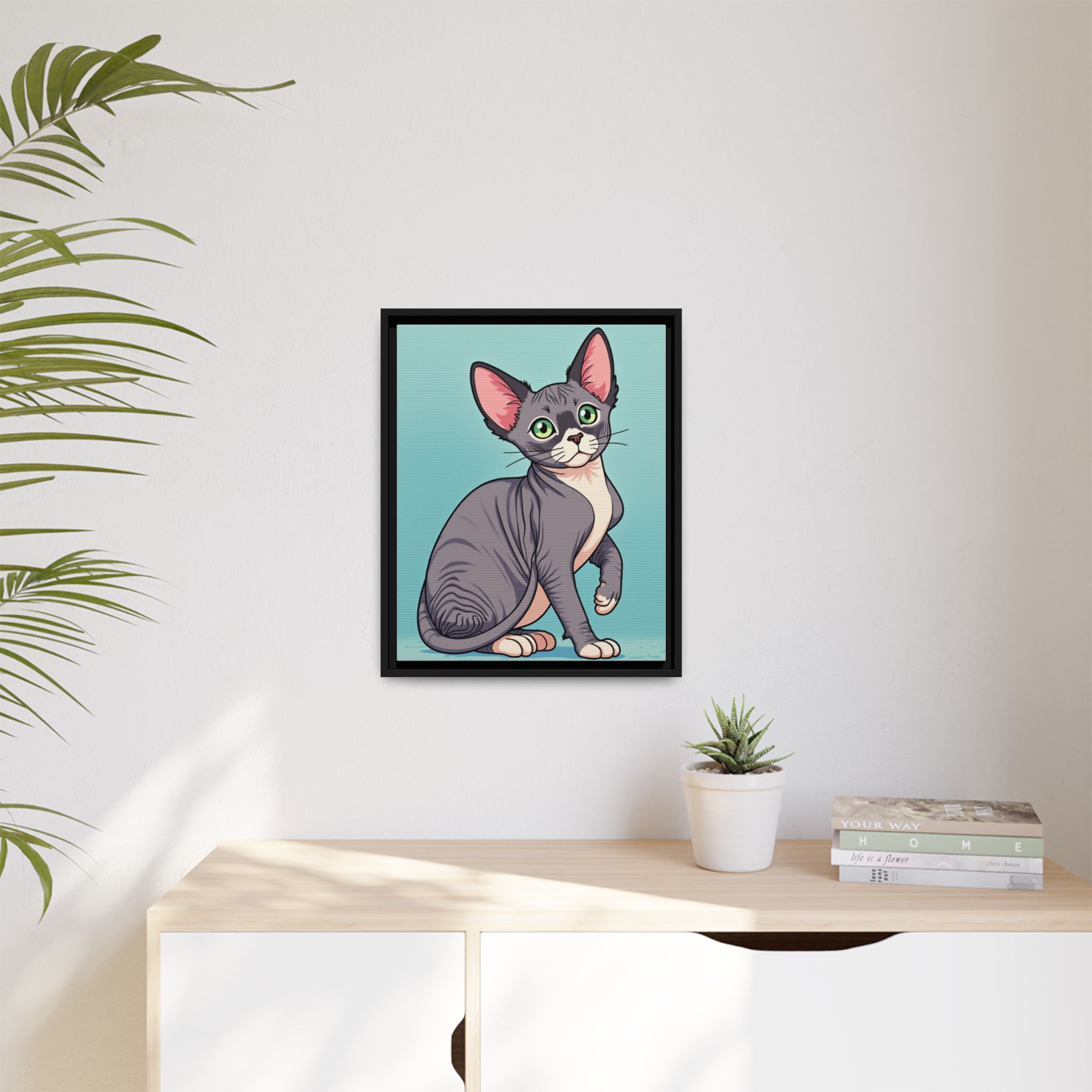 Custom cat portrait, cartoon style Custom Cat Cartoon Portrait, Christmas Gift for Pet Lovers