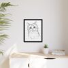 Custom Pencil Sketch Cat Portrait, Digital Pet Illustration
