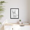 Custom Pencil Sketch Dog Portrait, Dog Mom Gift