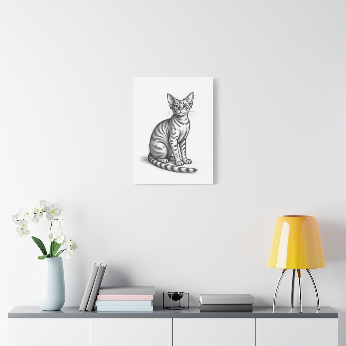 Digital pet portrait Custom Charcoal Cat Portrait, Custom Pet Art