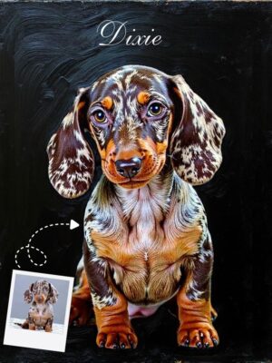 Digital pet memorial portrait, custom rainbow bridge dog remembrance art file