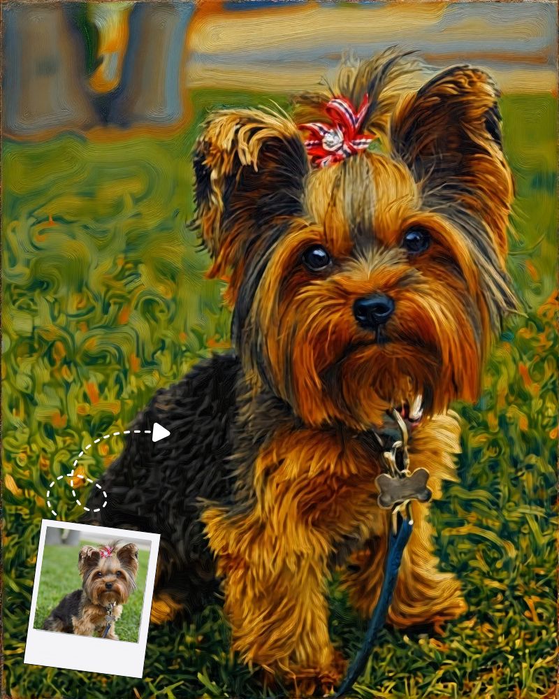Custom Oil Painting Dog Portrait, Custom Pet Art, Dog Portrait