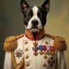 Royal Pet Portrait Custom Dog Portrait, Personalized Pet Gift, Admiral Pet Portrait, Royal Pet Portrait