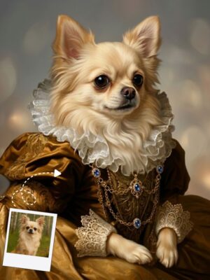 The Lady-in-Waiting Pet Portrait