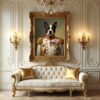 Royal Pet Portrait Custom Dog Portrait, Personalized Pet Gift, Admiral Pet Portrait, Royal Pet Portrait